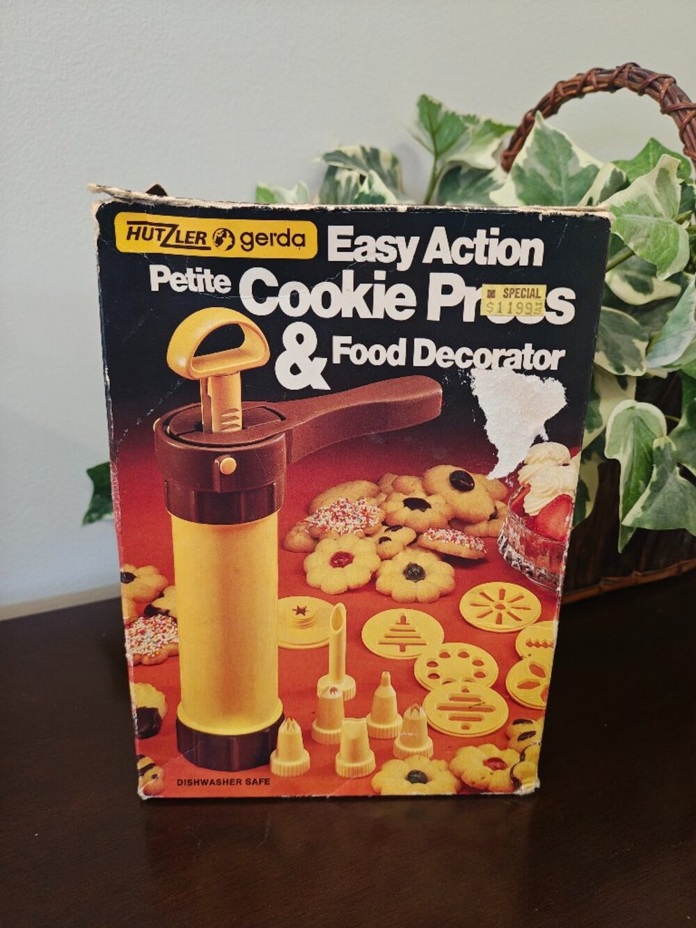 Vintage Hutzler Gerda Easy Action Petite Cookie Press & Food Decorator German